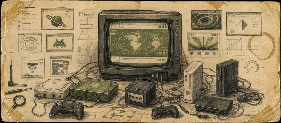 Worn journal thumbnail for the console web browser story