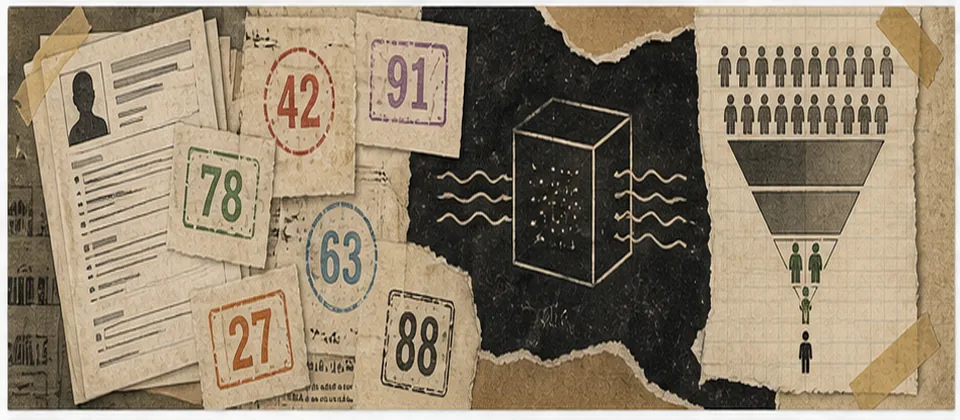 Worn journal thumbnail for the HackerRank ATS scoring story