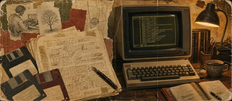 Worn journal thumbnail for the older hardware Linux story