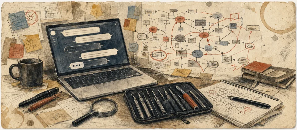 Worn journal thumbnail for the AI assistant hacking story