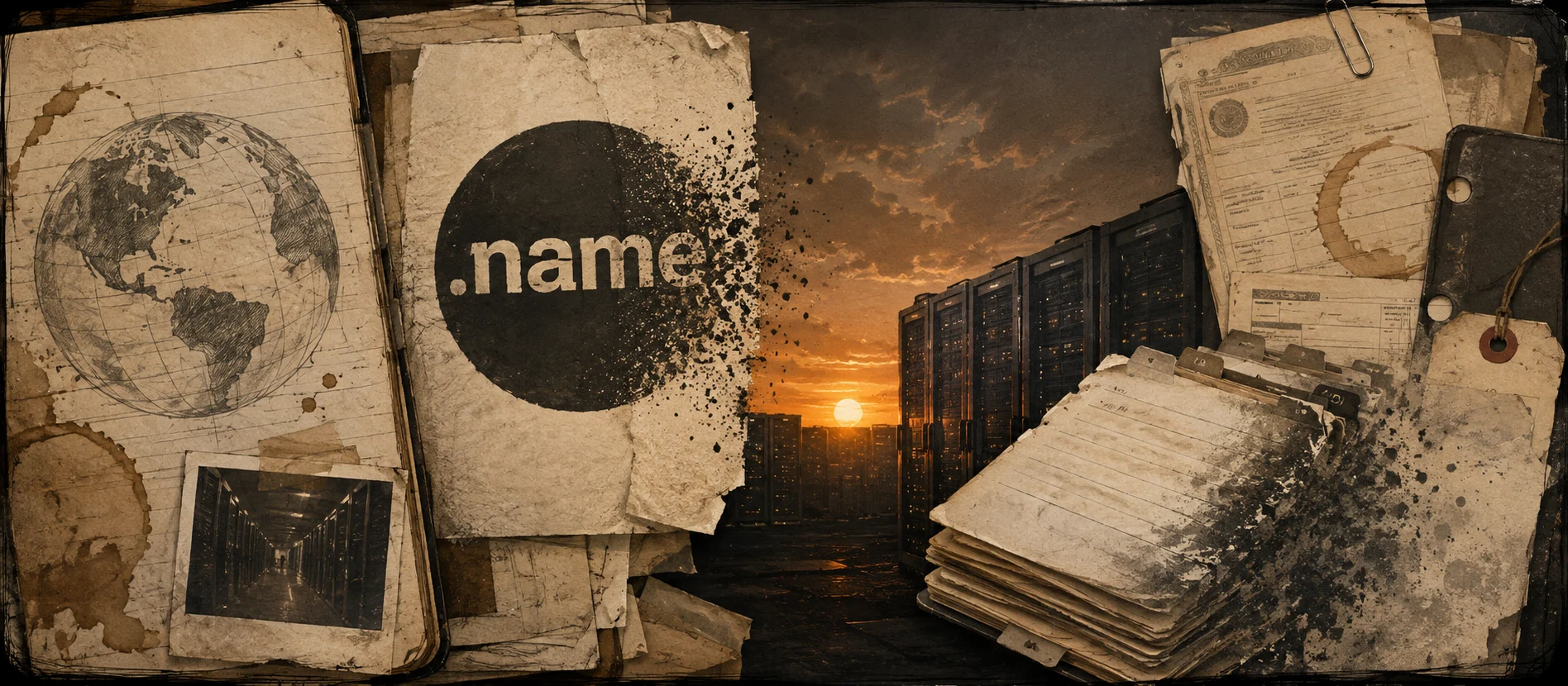 Worn journal thumbnail for the .name shutdown story