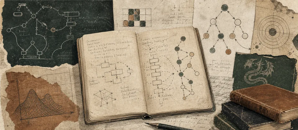 Worn journal thumbnail for the advanced compilers course story